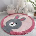 Encantador patrón animal niños peludos babyplay estatera alfombra